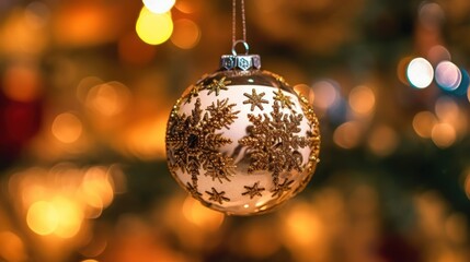 Colorful christmas ornaments on bokeh background. Christmas Baubles. Christmas. Merry Christmas Concept. Happy New Year Concept.