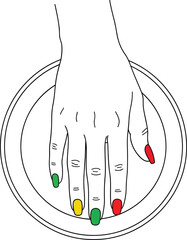 vector illustration of a brush