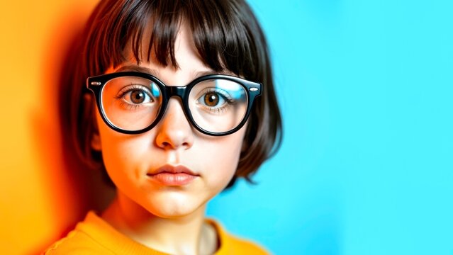 Glasses Girl Art Scene Presentation