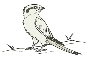 Lush Tree on Hilly Landscape Vector - Duotone Graphic