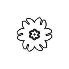 Illustration of a Flower Line