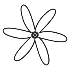 Illustration of a Flower Line