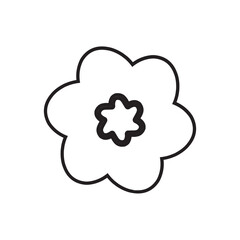 Illustration of a Flower Line