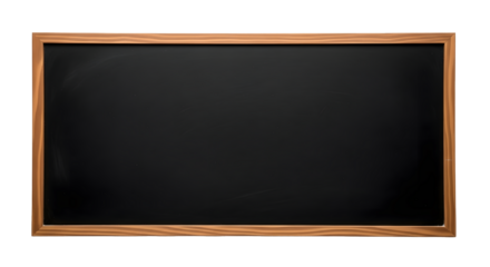 Black Chalkboard with Wooden Frame, Empty Classroom Blackboard, Horizontal Chalkboard, Rustic Wood Framed Chalkboard, Clean Blackboard Background
