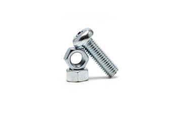 Button Head Screw Partially Threaded with Hex Nut