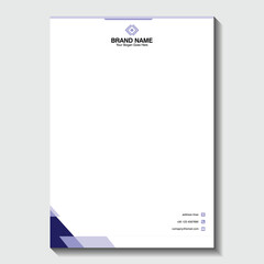 Create a professional brand identity with this modern letterhead template, ideal for business correspondence and official company documents to elevate your brand.