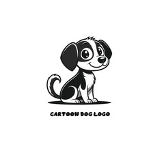 modern minimize dog logo