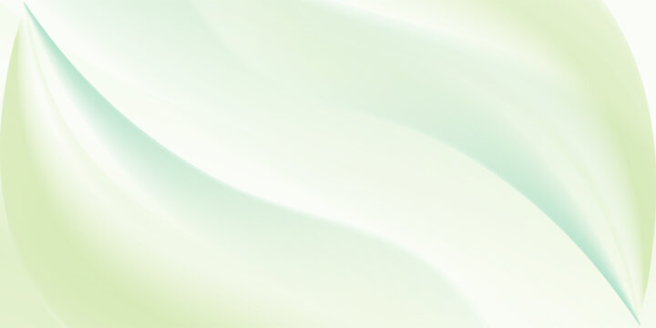 Abstract background with green soft smooth curves, vector illustration