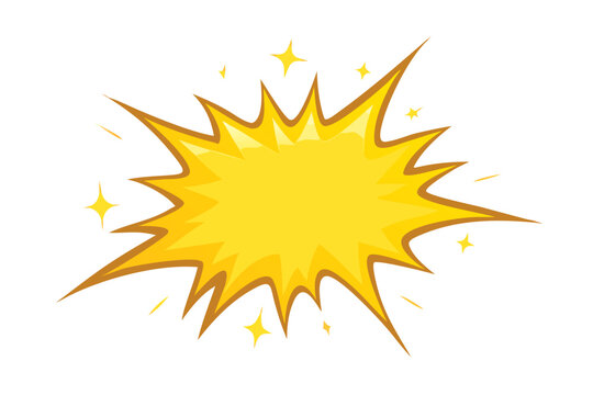 comic yellow burst .Comic style yellow burst explosion with pink halftone dots for pop art design, sale banner, retro poster, and creative background decoration
