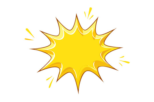 comic yellow burst .Comic style yellow burst explosion with pink halftone dots for pop art design, sale banner, retro poster, and creative background decoration
