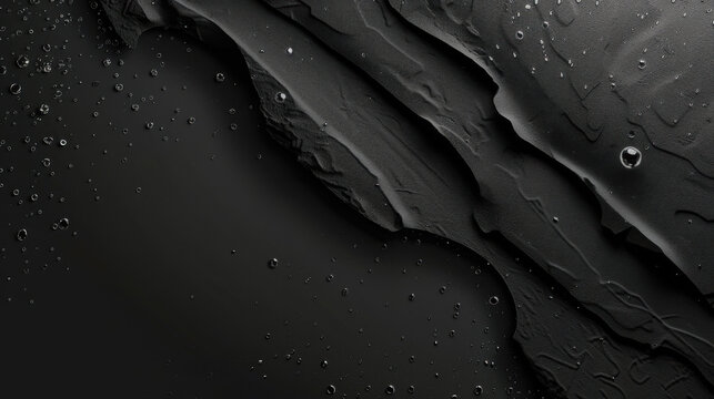 Captivating abstract dark texture with shimmering water droplets for sophisticated design backgrounds and modern luxury visuals