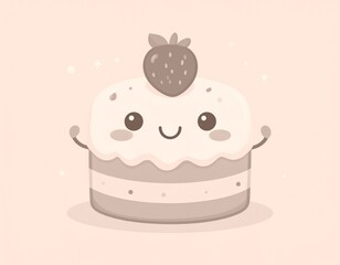 ゆるキャラとスイーツの融合｜癒し系素材