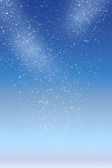 Night sky with glittering stars creating a gradient