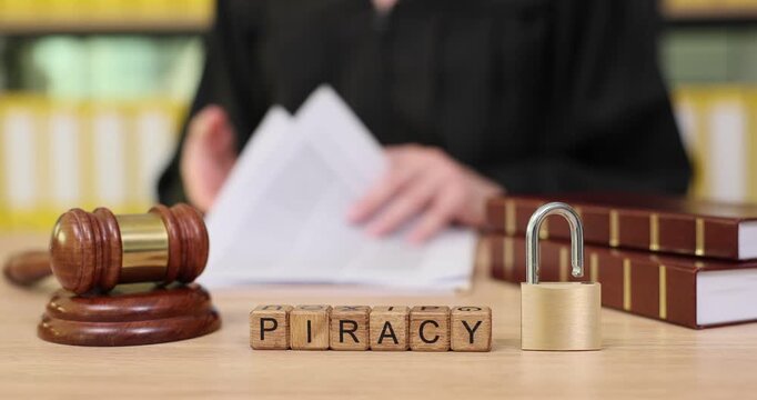 Examining the legal implications of piracy in the courtroom during an important case review