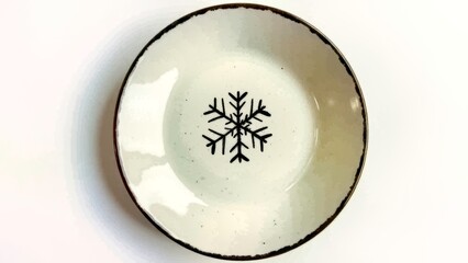 Close up of objects on a snow tray