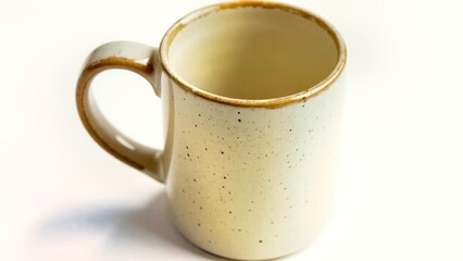 Close up of White Cup Artifacts