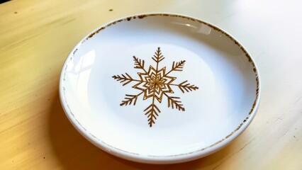 Close up of objects on a snow tray