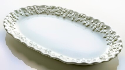 Close up of White Plate Artifacts