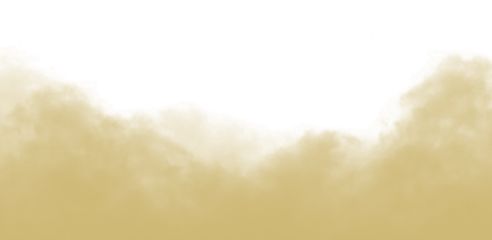 Tan Colored Smoke Wave on Transparent Background for Effects and Design Projects
