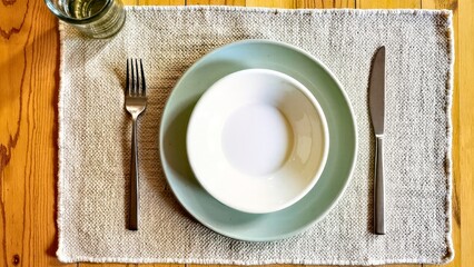Close up of tableware utensils