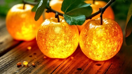 Close up of Orange Lamp Artifacts