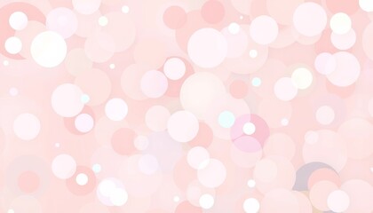 Soft Pastel Pink Bokeh Background with Bubbles and Circles