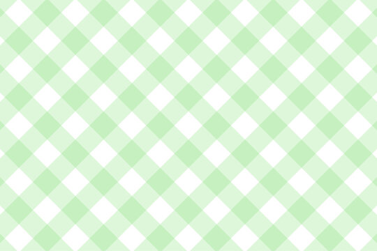シンプルな緑のチェック柄の背景　ベクター