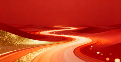 Red business abstract flowing fluid background