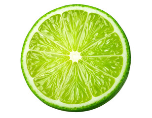 &ldquo;Lime Wheel for Cocktail Garnish &ndash; Bright and Vibrant Isolated PNG&rdquo;