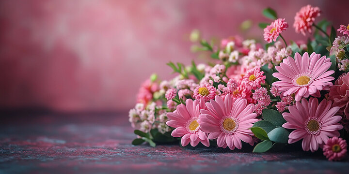 Baptism card invitation with soft pastel flowers design Generative AI