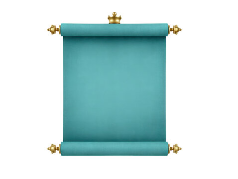 Blue scroll gold ornament vintage blank isolated vertical elegant decorative invitation announcement. blue scroll with gold accents creates classic and sophisticated look perfect for invitations