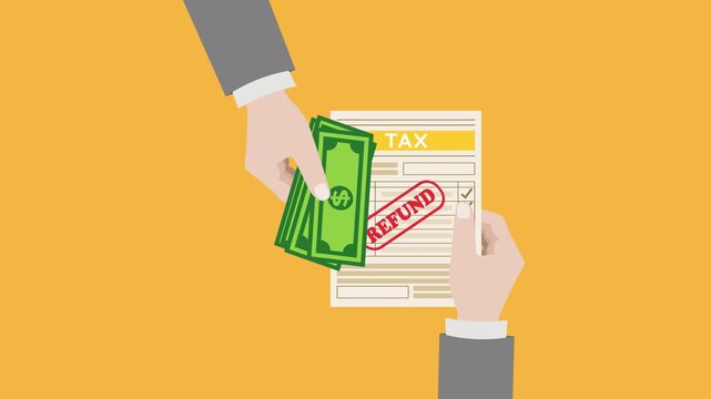 Tax refund illustration 