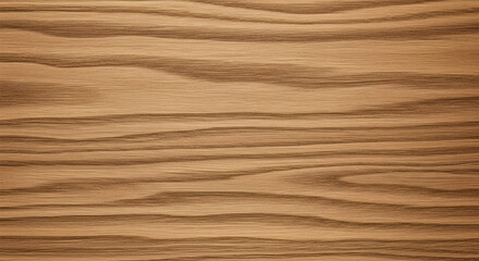 Fototapeta premium Close-up of a natural light brown wood grain pattern featuring distinct horizontal stripes and subtle wavy textures, ideal for backgrounds and surface designs