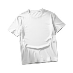 A plain white oversized t-shirt mockup, perfect for product display and design mockups, isolated on a clean white background
