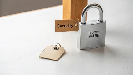 Security Lock with Tag and Value Protection Concept on Table