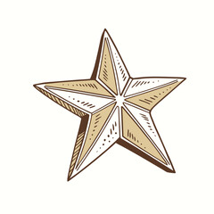 -3d-golden-glitter-star-with-textured-surface