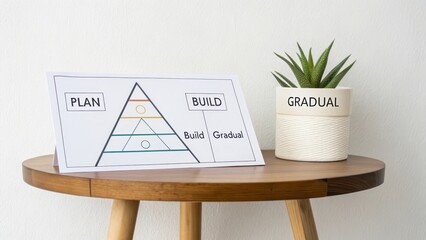 Visual Representation of Business Strategy Framework and Planning
