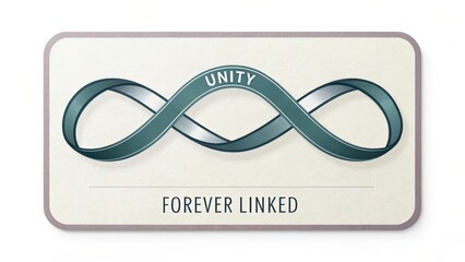 Unity Symbol with Infinity Loop for Connection and Togetherness
