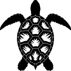 A Sea turtle silhouette icon 