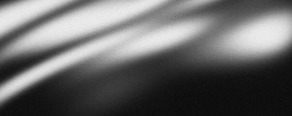Abstract grey black white grainy background, dark monochrome noise texture banner backdrop poster header cover design