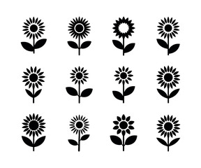 Vibrant sunflower illustration with detailed petals and leaves