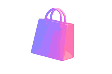 Bag vector floating icon gradients numbers no text focus holiday frost