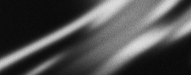 Abstract grey black white grainy background, dark monochrome noise texture banner backdrop poster header cover design