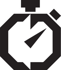 Stopwatch Timer Clock Time Measurement Icon Symbol Isolated on Transparent Background