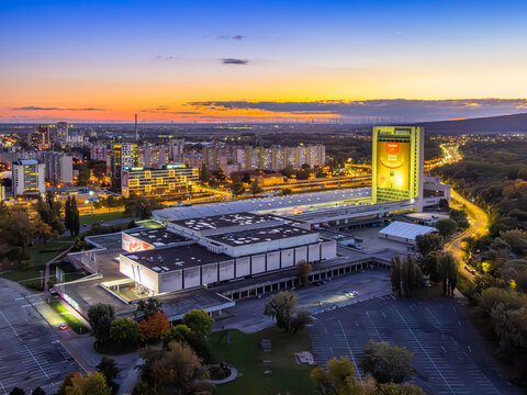Bratislava, Slovakia - October 18, 2025: Incheba is exhibition and conference center. It hosts international trade fairs and other events.