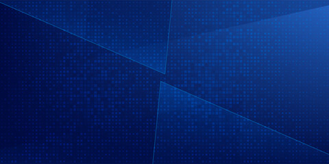 Obraz premium Abstract blue white dot pattern gradient texture technology background.vector future tegnology.
