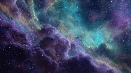 Fototapeta premium colorful nebula clouds, cosmic dust, deep space fantasy background