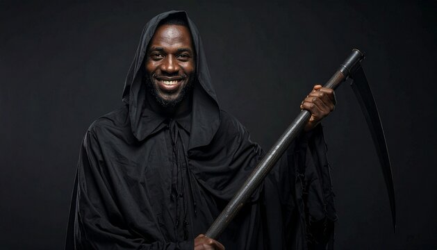 Happy Grim Reaper Portrait