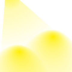 Light reflection glossy rays on hill tracts 