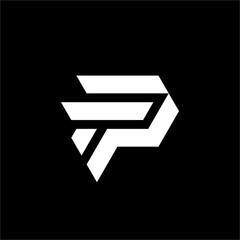 A sharp, sophisticated "PF" or "FP" monogram design. Ideal for professional consulting, tech startups, or any brand focused on premium quality.